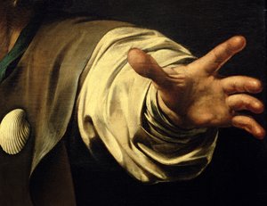 Het Avondmaal in Emmaüs (detail)